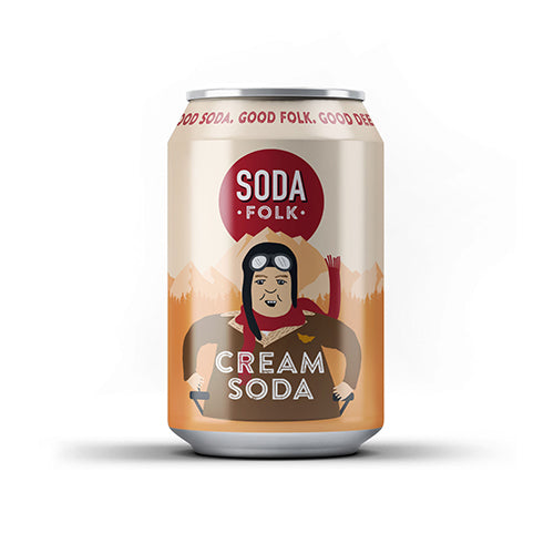 Soda Folk Cream Soda 330ml Can   24