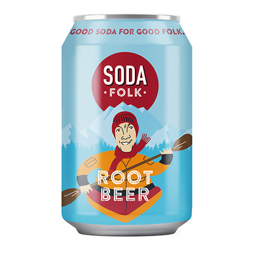 Soda Folk Root Beer 330ml Can   24