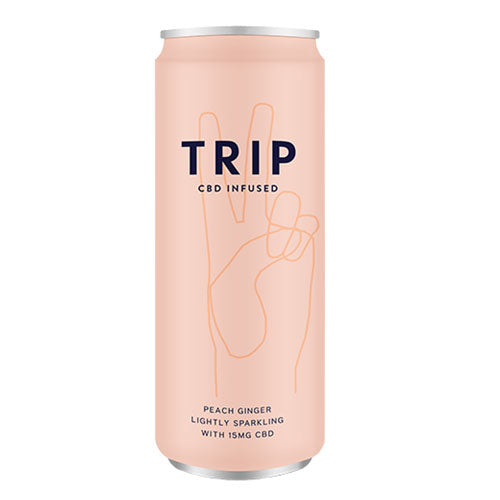TRIP CBD Infused Drink With Adaptogens - Peach Ginger Can 24 –  Diversefinefood