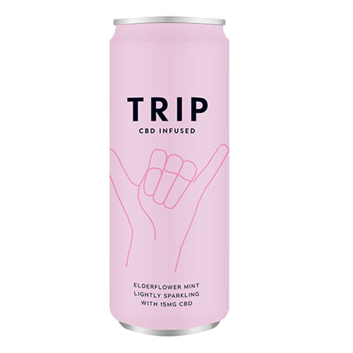 TRIP CBD Infused Drink With Adaptogens - Elderflower Mint Can   24