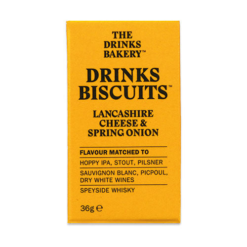 Drinks Biscuits - Lancashire Cheese & Spring Onion 36g   8