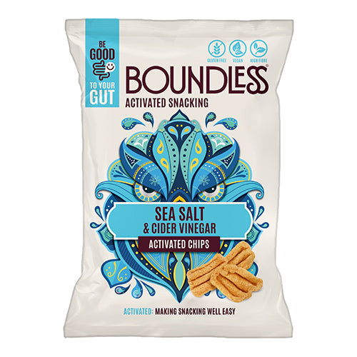 Boundless Sea Salt and Cider Vinegar Activated Chips, Sharing Bag 80g   10
