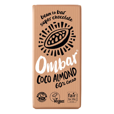 Ombar Coco Almond Chocolate Bar 70g   10