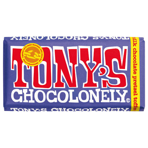 Tony's Chocolonely Dark Milk Chocolate Pretzel Toffee 42% 180g   15