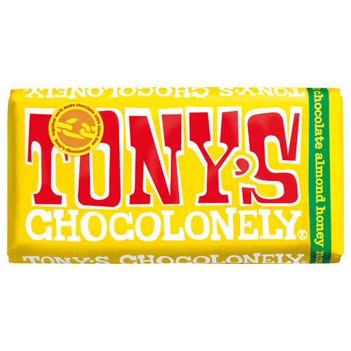 Tony's Chocolonely Milk Chocolate 32% Almond Honey Nougat 180g   15