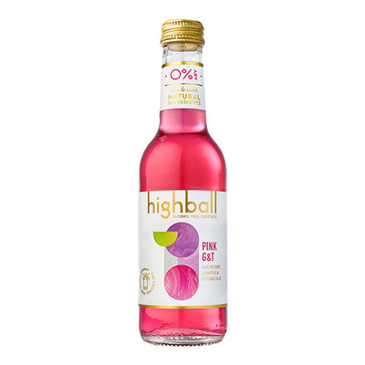 Highball Alcohol Free Cocktails Pink G&T 250ml   12