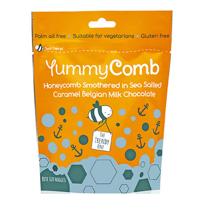 Yummycomb Sea Salted Caramel Chocolate Pouch 100g   6