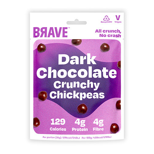 Brave Roasted Chickpeas Dark Chocolate  30g   12