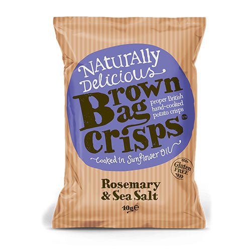 Brown Bag Crisps Rosemary and Sea Salt 40g   20