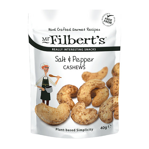 Mr Filberts Salt & Black Pepper Cashews 40g   20