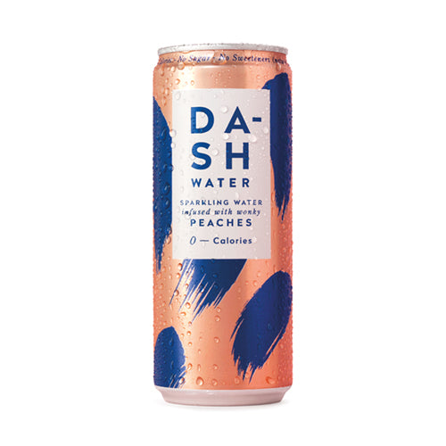 Dash Water Sparkling Peach Can 330ml 12