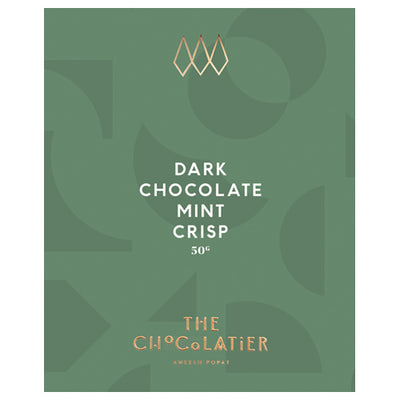 The Chocolatier Mint Crisp Dark Chocolate Bar 50g    15