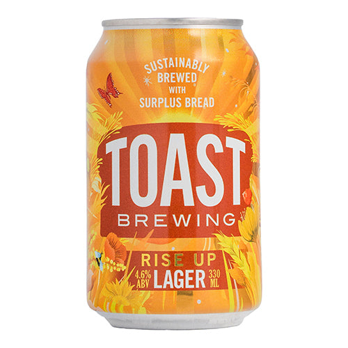 Toast Ale Rise Up Lager Can - 4.6% 330ml   12