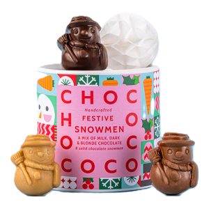 Chococo Assorted Chocolate Snowmen Shapes 100g    12