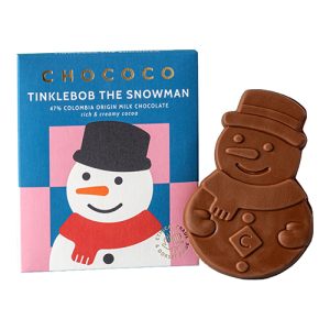 Chococo Tinklebob Snowman 47% Milk Chocolate Bar 45g    12