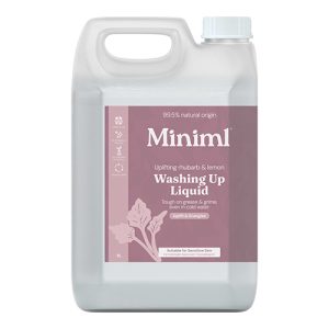 Miniml Washing Up Liquid Wild Rhubarb & Lemon 5L   2