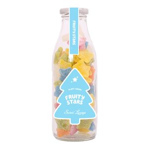 Sweet Lounge Fizzy Fruity Stars Glass Jar 300g    6