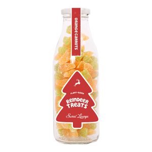 Sweet Lounge Fizzy Orange Carrot 'Reindeer Treats' Glass Jar 300g    6