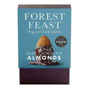 Forest Feast Gift Cube - Salted Dark Chocolate Almonds 140g    6
