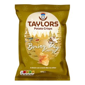 Taylors Boxing Day Curry Straight Cut Potato Crisps 150g   8