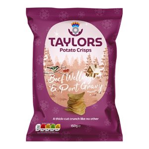 Taylors Beef Wellington and Port Gravy Straight Cut Potato Crisps 150g   8