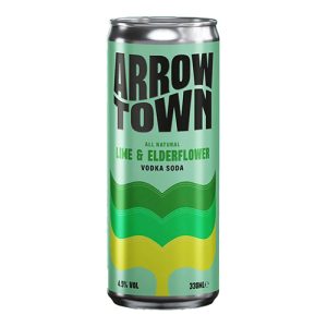 Arrowtown Lime & Elderflower Vodka Soda  330ml    12