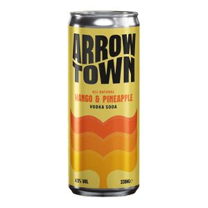 Arrowtown Mango & Pineapple Vodka Soda 330ml    12