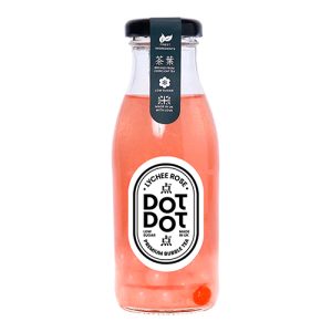 Dot Dot Lychee Rose Bubble Tea 250Ml   12