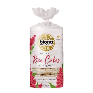 Biona Organic Rice Cakes With Quinoa -Wholegrain-Low Fat 100G   12