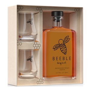 Beeble Liquor Limited Beeble Original - Honey Whisky 50Cl In Gift Box + 2 Glasses 500ml    4
