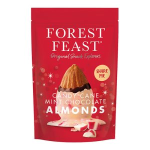 Forest Feast Seasonal Candy Cane Chocolate Almonds Sharing Bag 270g    6