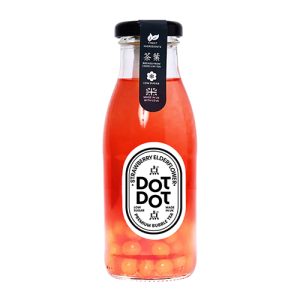 Dot Dot Strawberry Elderflower Bubble Tea 250ml   12