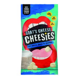 Cheesies Goats Cheese Crunchy Popped Cheese 20g   12