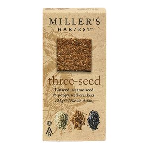 Artisan Biscuits Miller's Harvest Three Seed Wafers 125g   6