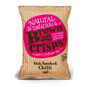 Brown Bag Crisps Oak Smoked Chilli 40g   20